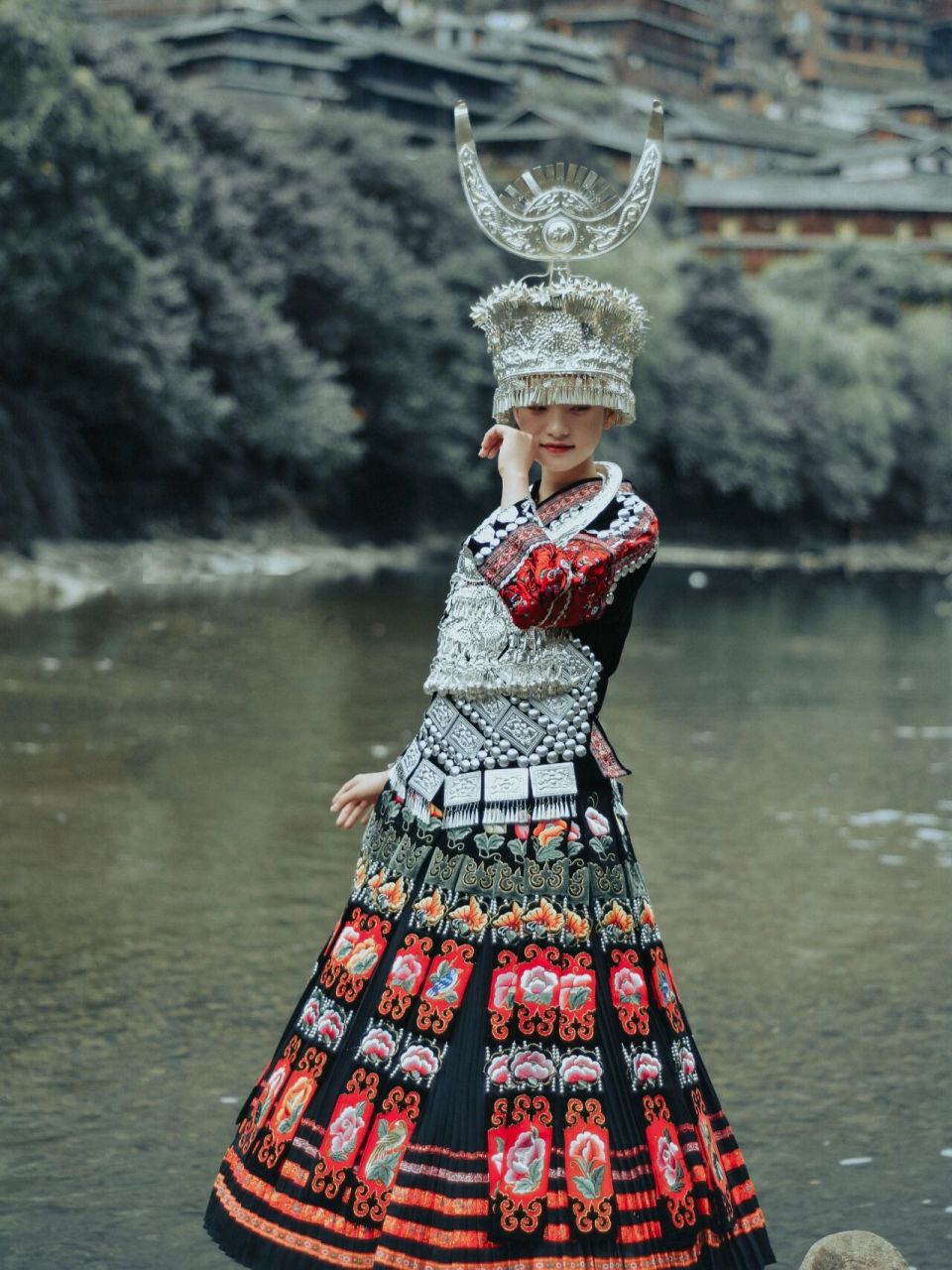 雷山苗族服饰便装图片图片