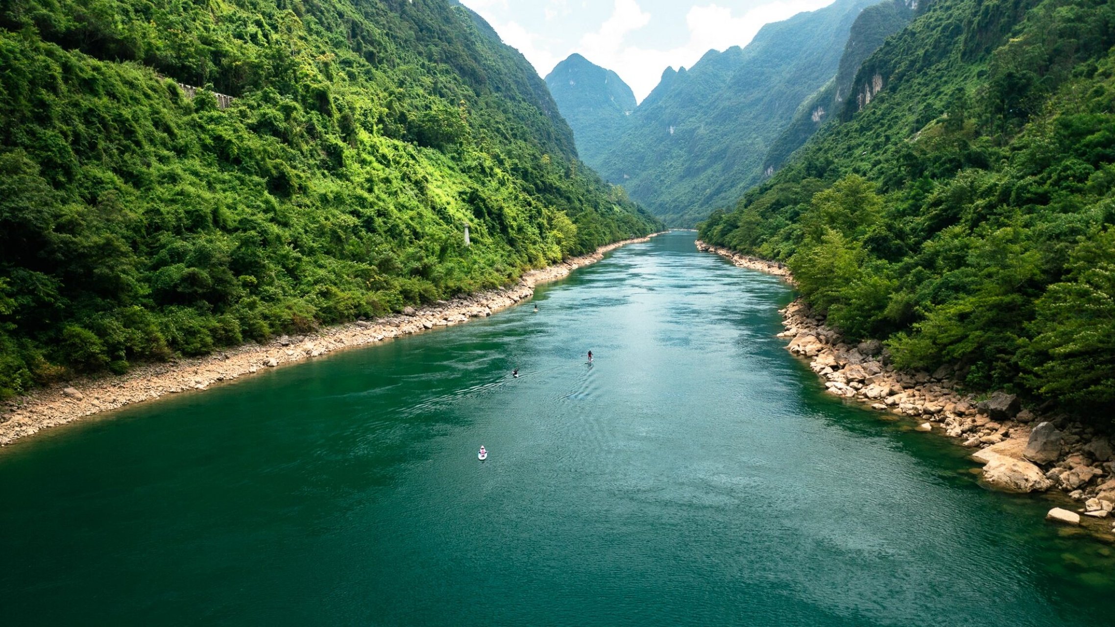 桨板游广西 | 天峨县龙滩大峡谷 无人机飞高500都飞不到峡谷顶!
