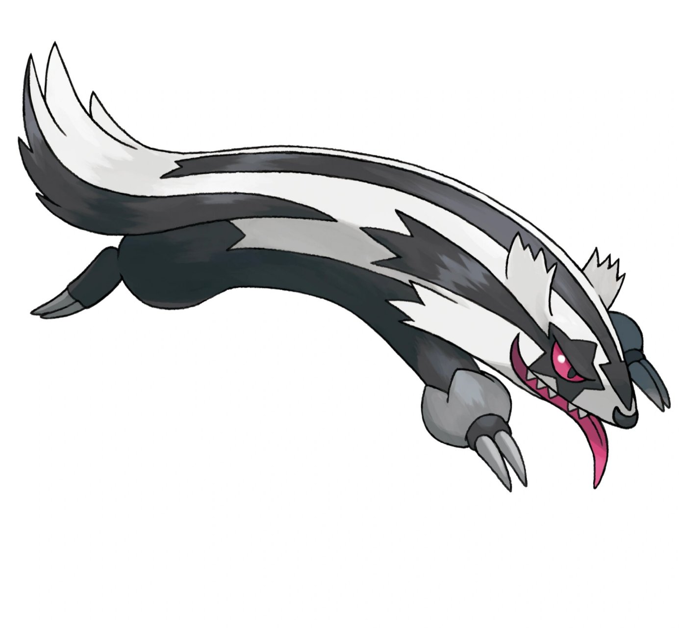 宝可梦图鉴0264:直冲熊(伽勒尔形态) 0264:直冲熊(加勒尔地区形态)