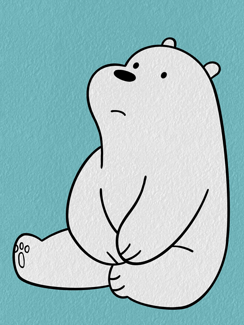 暗黑系 小白熊手机锁屏壁纸分享