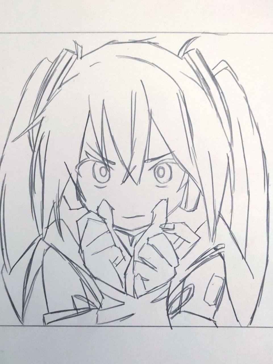 画一个初音 #初音未来