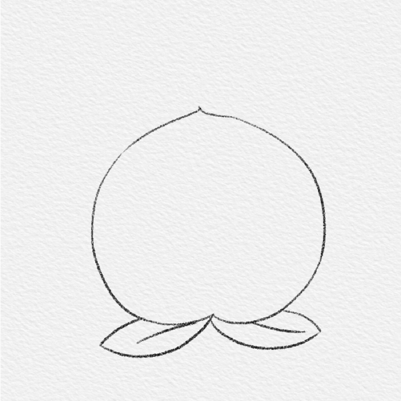 水果类—桃子99简笔画～ 粉粉嫩嫩的水蜜桃99简笔画来啦!