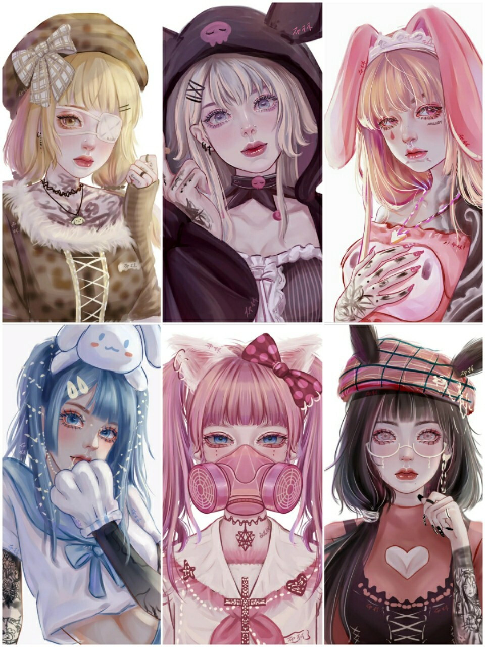 9690三丽鸥真人化～甜酷,超美头像!