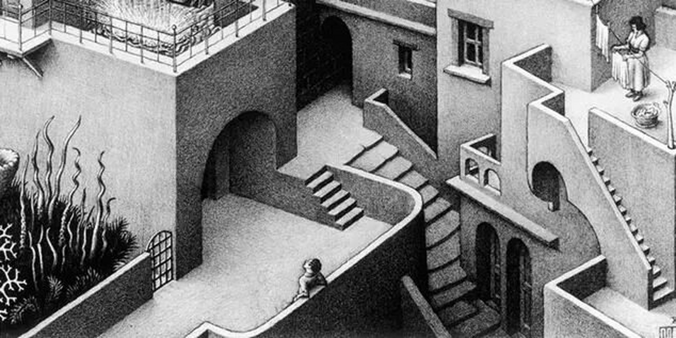 莫里茨·科内利斯·埃舍尔 《瀑布》是埃舍尔最为人所知的作品之一,图