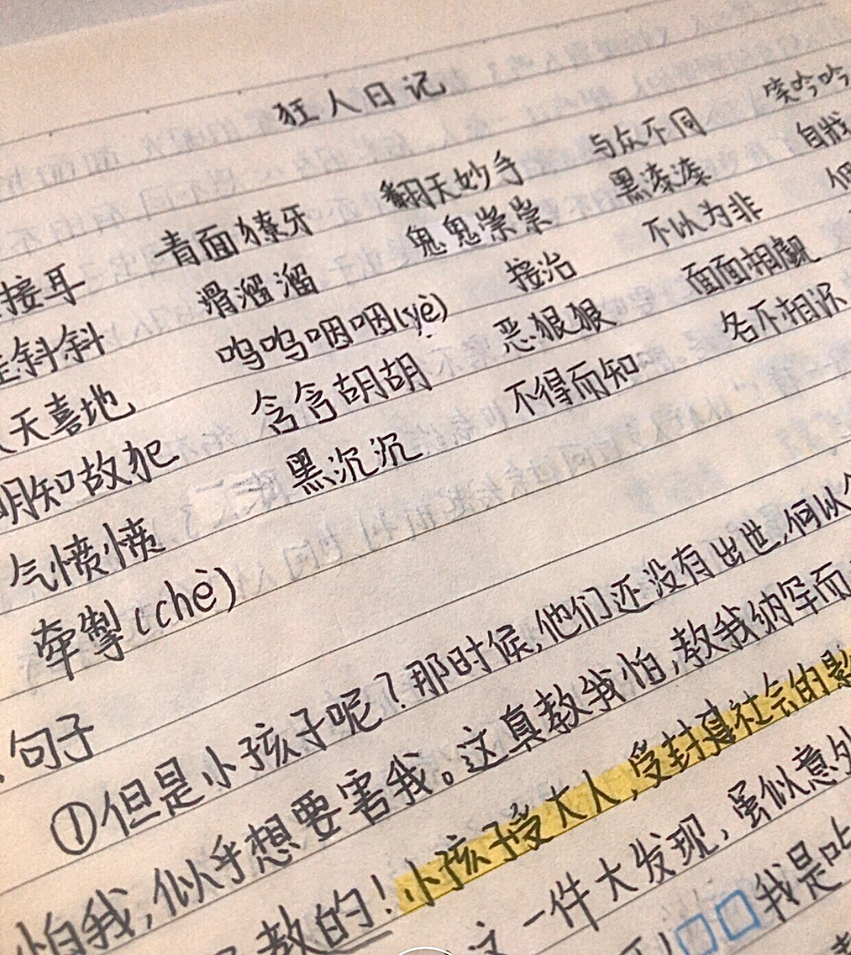 《呐喊》——狂人日记 读书笔记