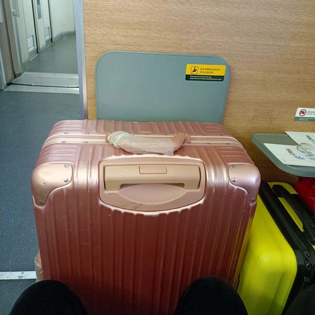 动车第一排! 坐这个位置,对拿行李的女生太友好了!