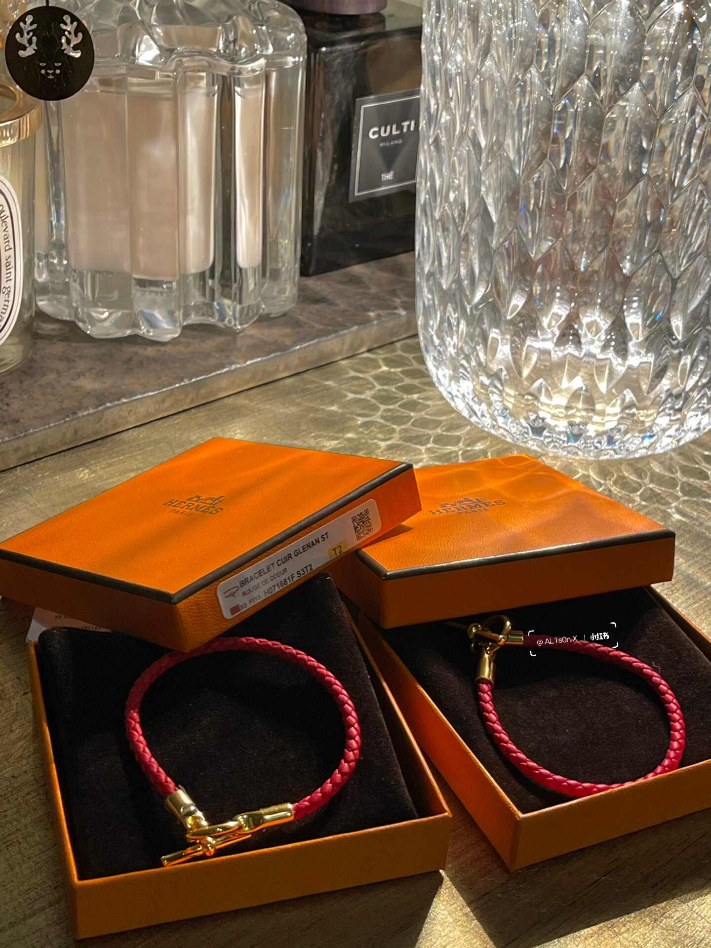 爱马仕glenan小q手链|新年本命年红绳7815 今年跟妈妈都本命年了