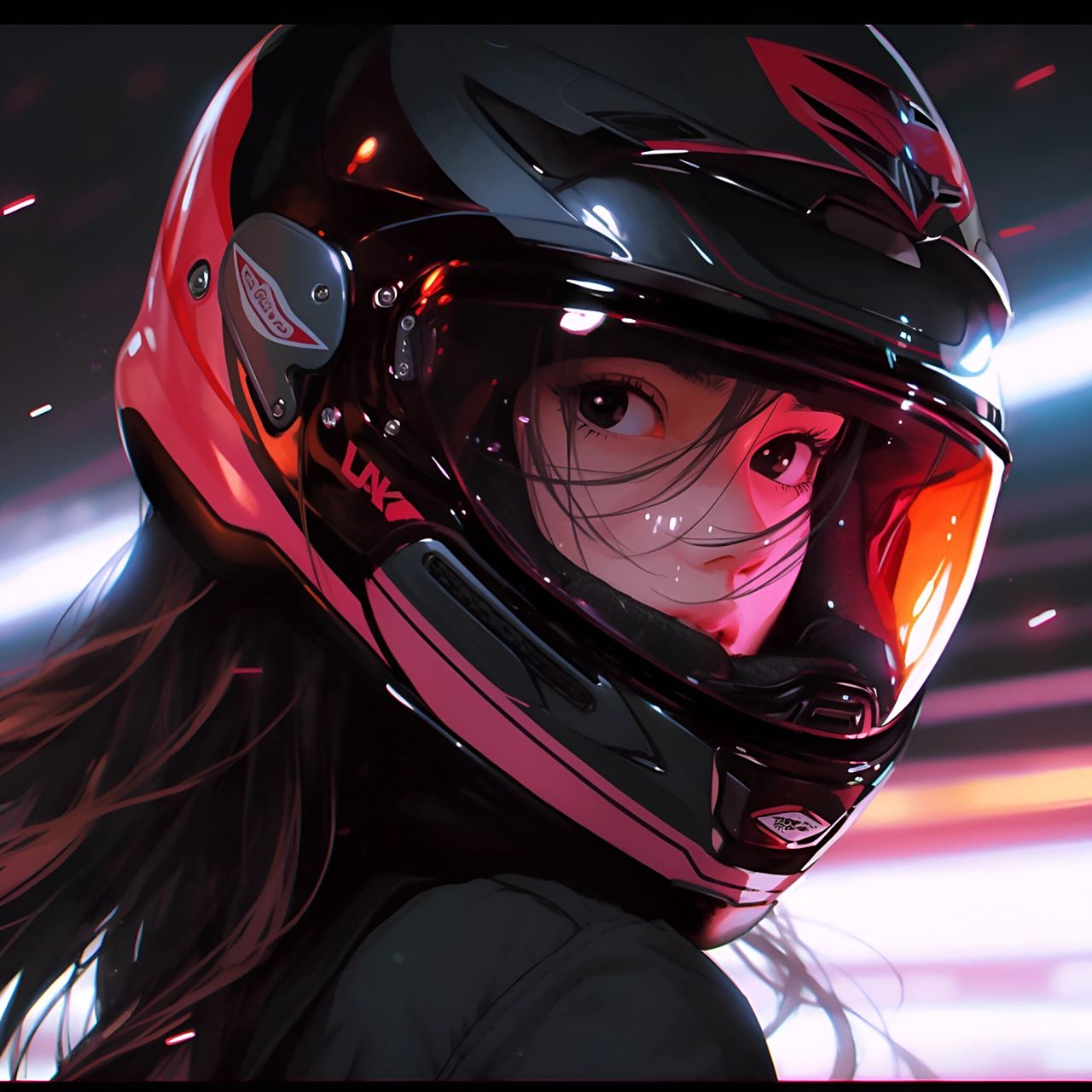 动漫女生帅气头像图片 酷酷的机车少女9815 3733323432