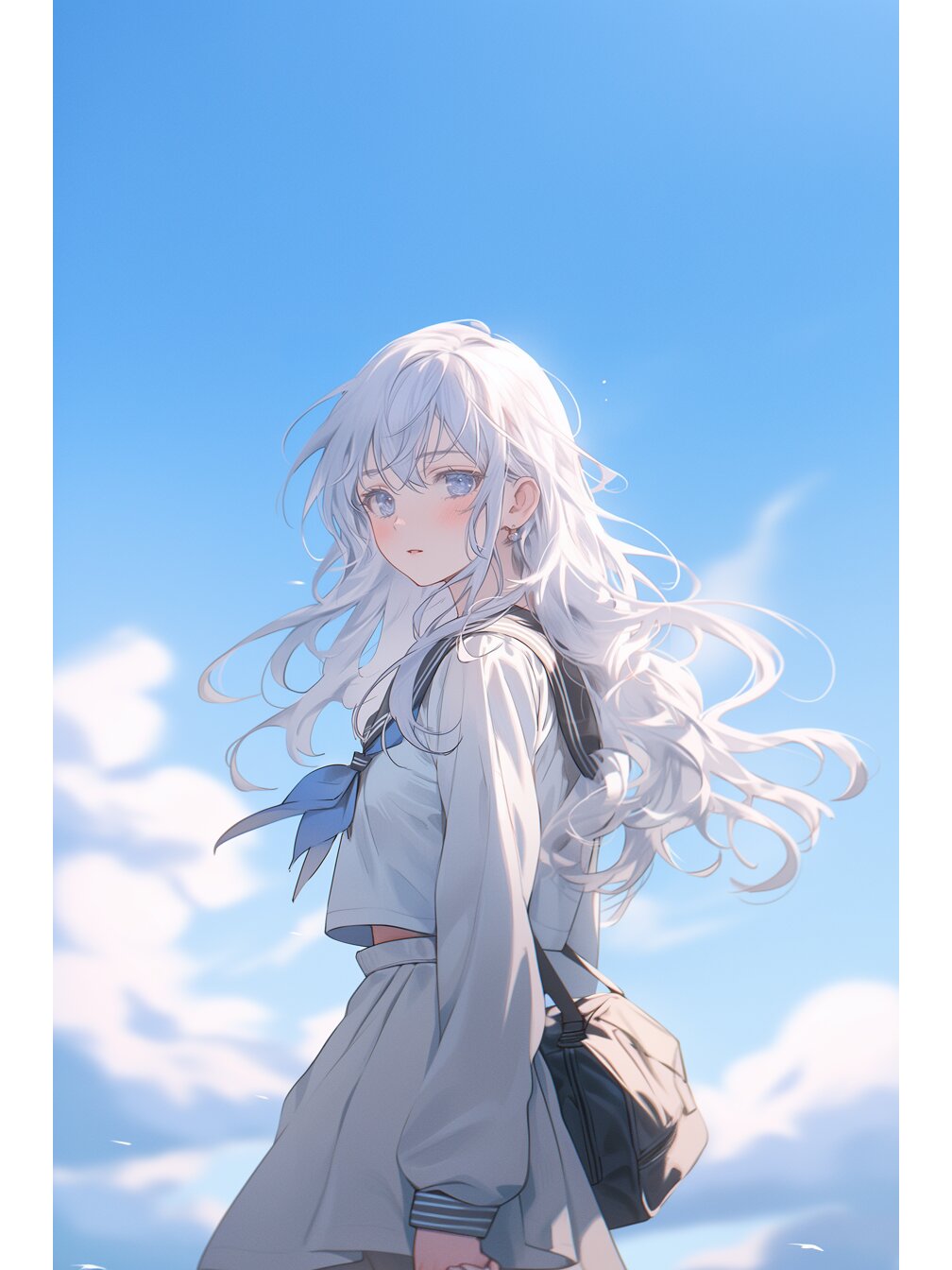 二次元校园风jk壁纸|背景图