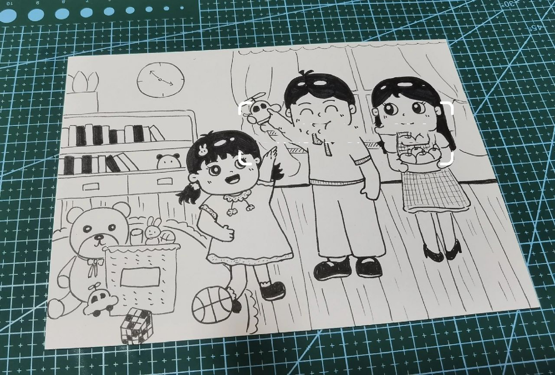 【幼师考编】主题画《我爱我家》幸福一家人 适用于《我爱我家》