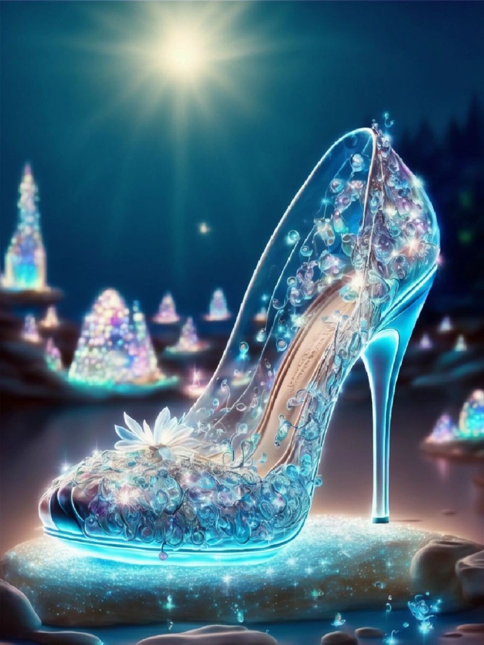 唯美梦幻水晶鞋