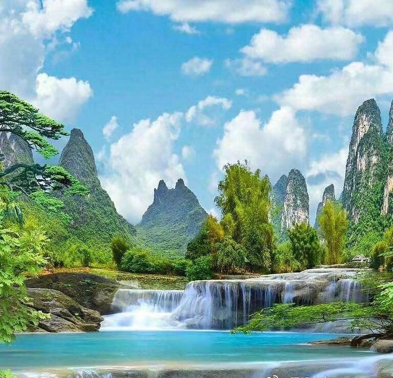 微信头像看财运 风景头像里面水表示财富,水干净且量大表示财富多