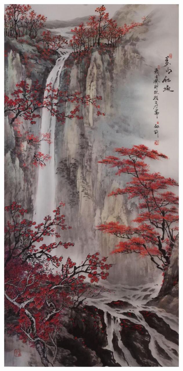 刘剑刚山水画感受国画的意境之美 好的作品都是有灵魂的 适合在老板