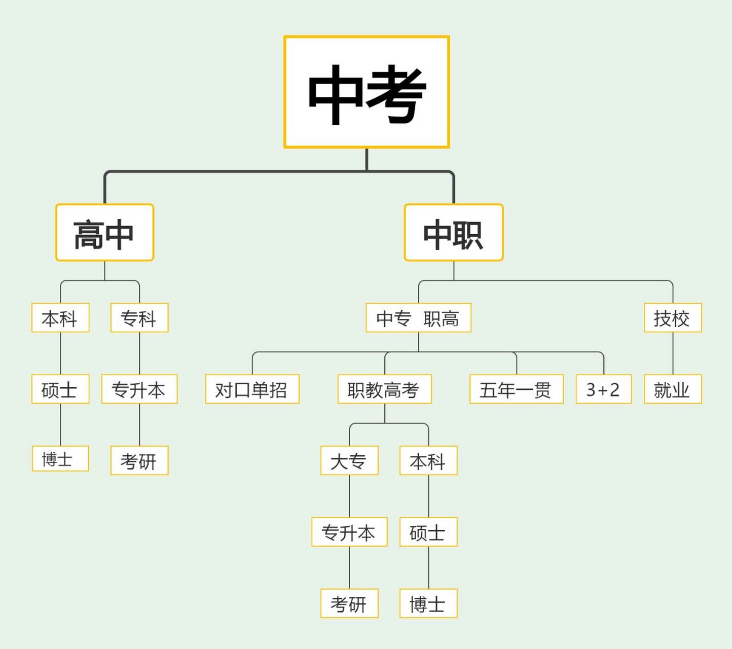 中考后学生都去哪了?一张图揭露分流现状!