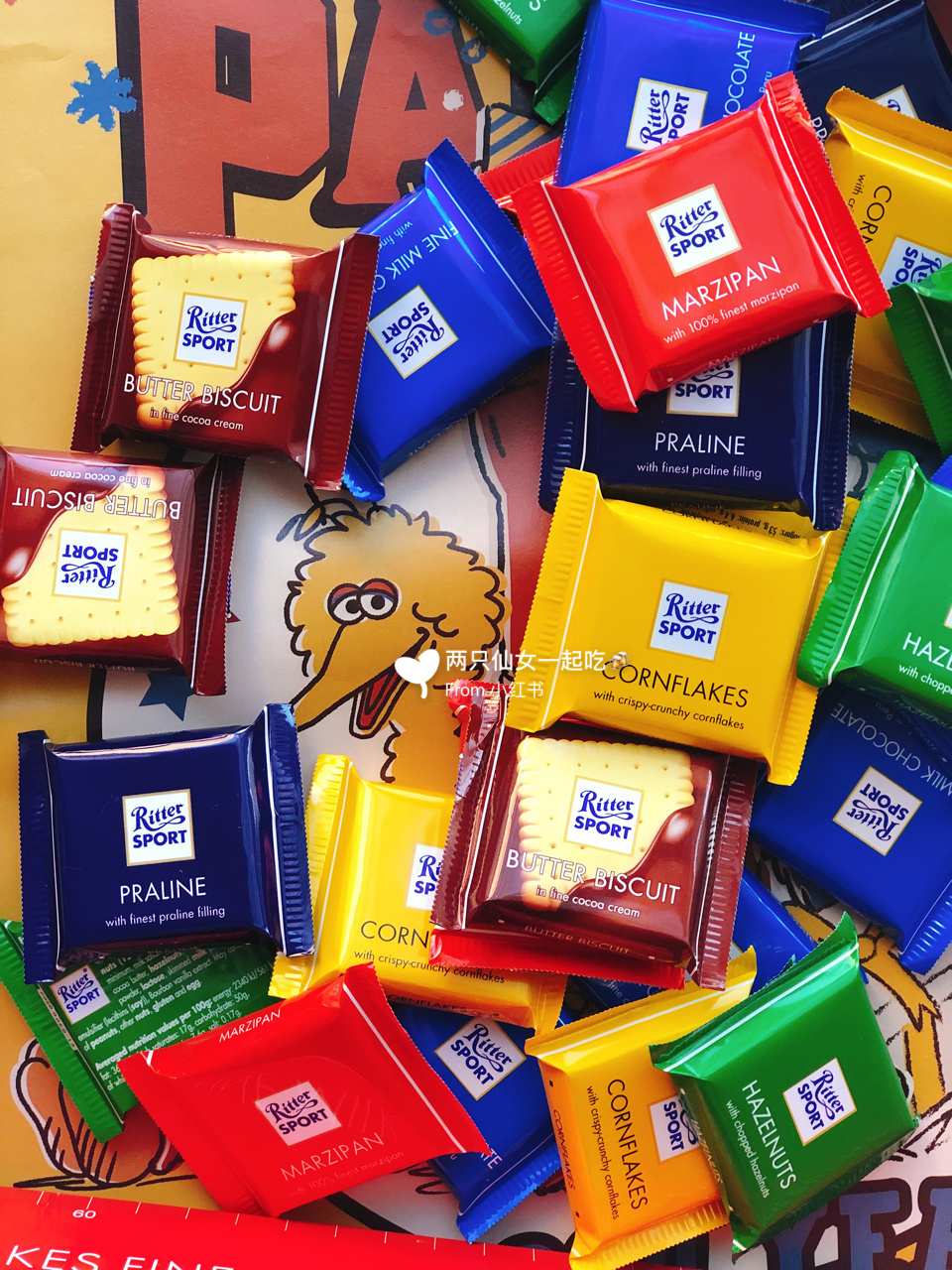 送女票不会输系列6015巨巨巨大,比腿还长的rittersport巧克力95