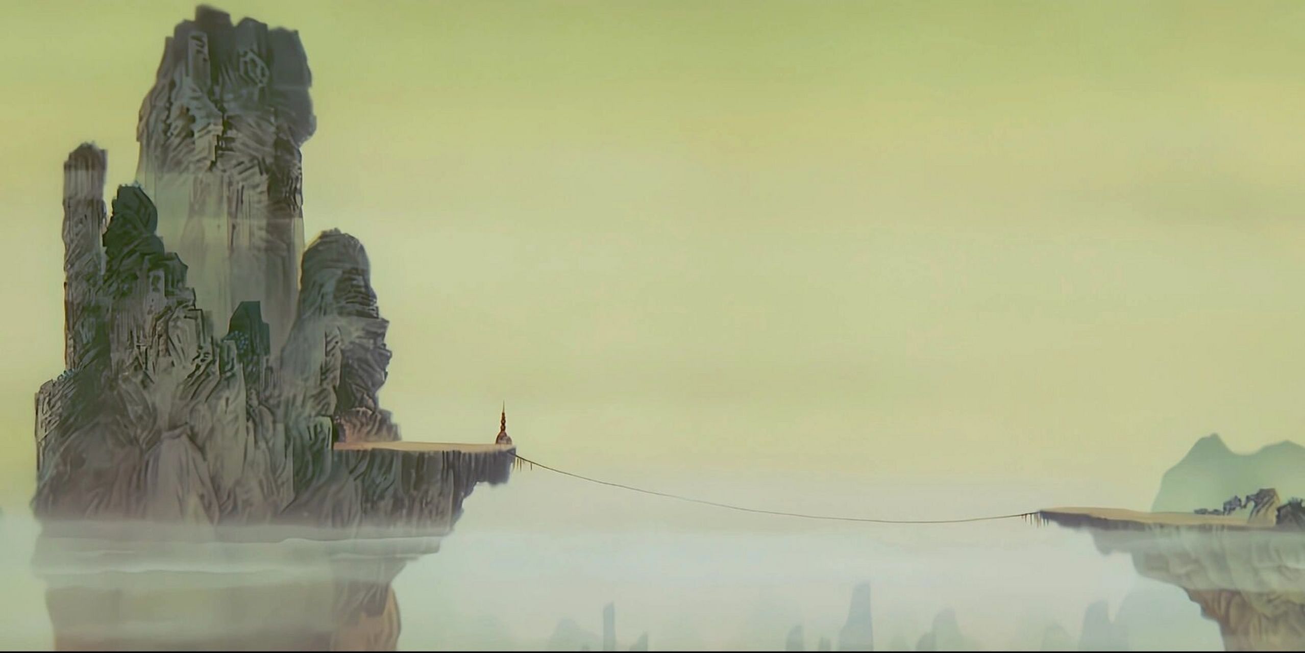 《天书奇谭》画风太美太美太美 以前的动画片真的很有中国风～ 飘逸