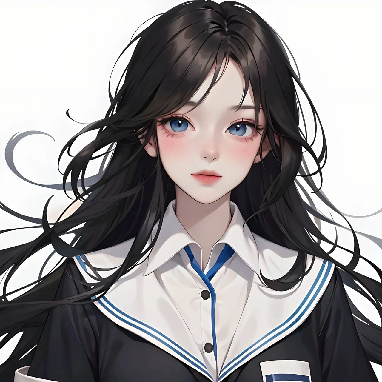 头像|黑发少女 姐妹们喜欢自取哈