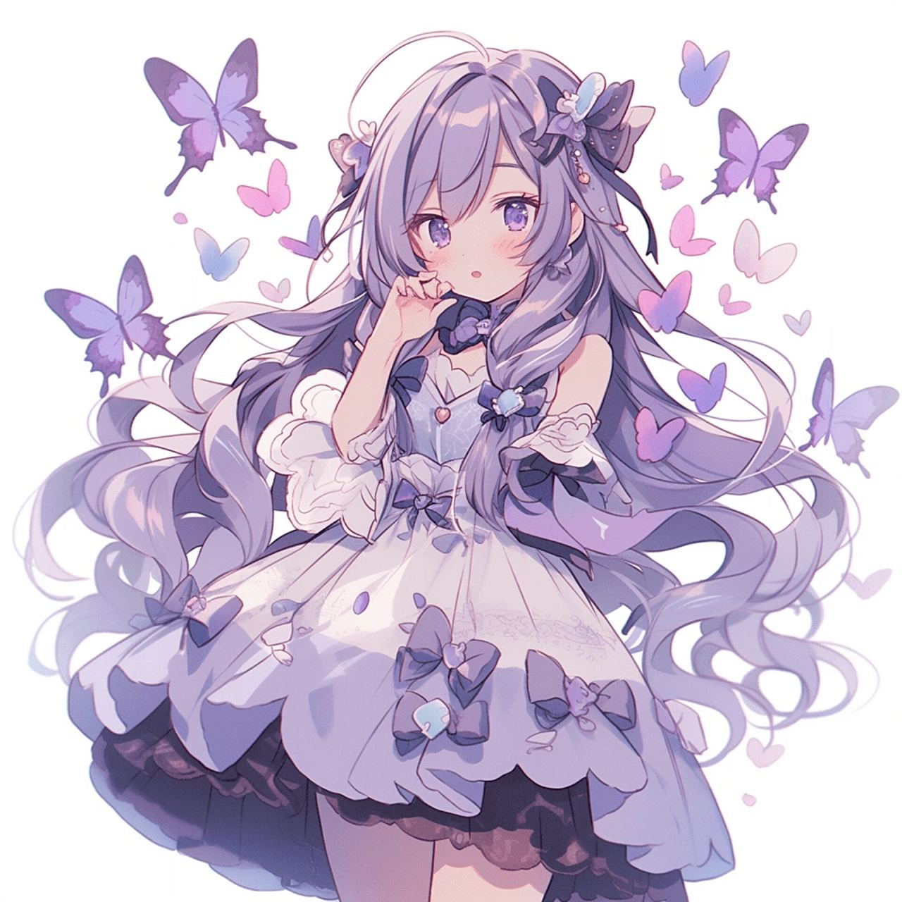 动漫女头丨紫色系 2023年7月31日 星期天             生成