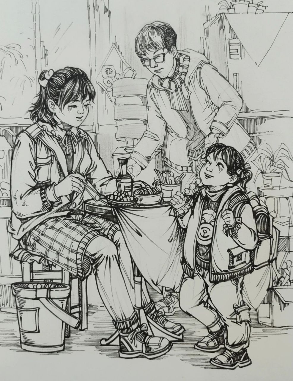 速写考题《过年》《聚餐》 四川什么时间联考呢?再不考试就要过年了