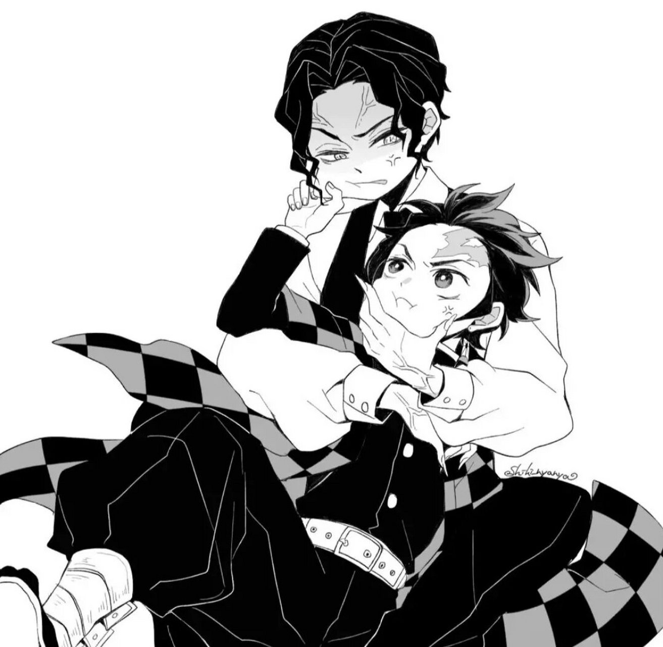 惨惨轻轻捏,炭炭下死手 侵删#鬼滅の刃# #无惨炭