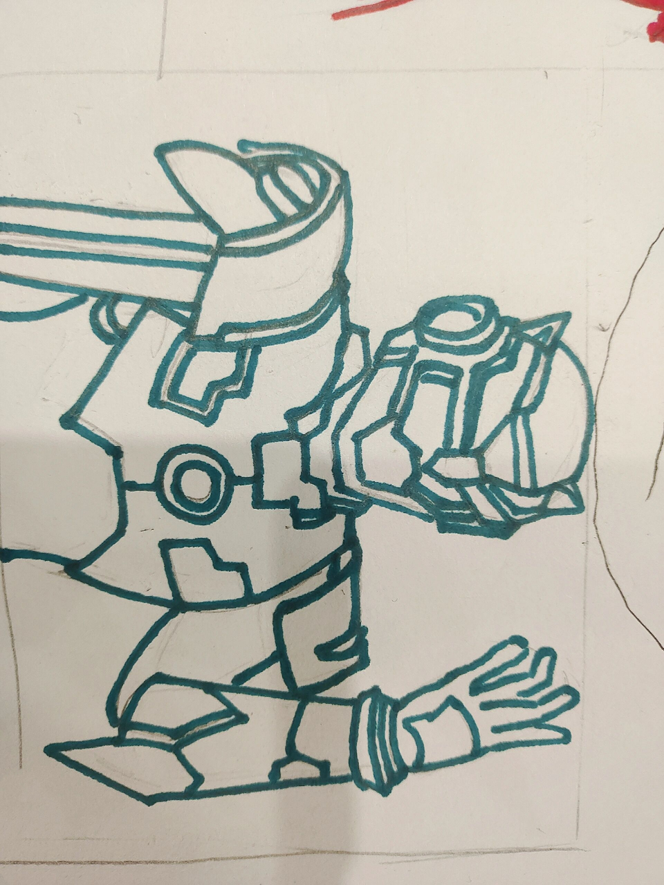 迷你特工队 这是谁来着,两娃又想涂色了,给安排线稿