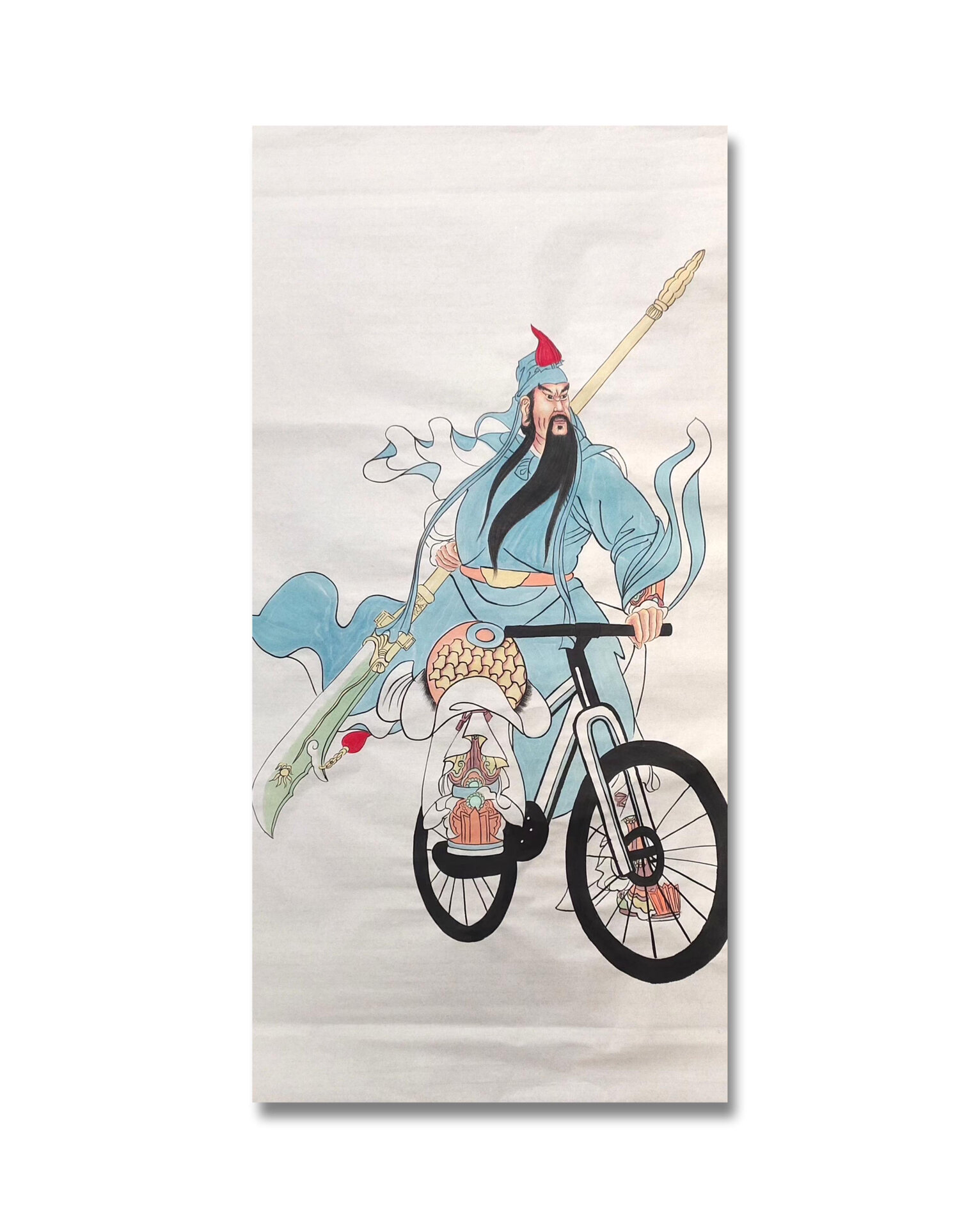 张飞千里走单骑国画