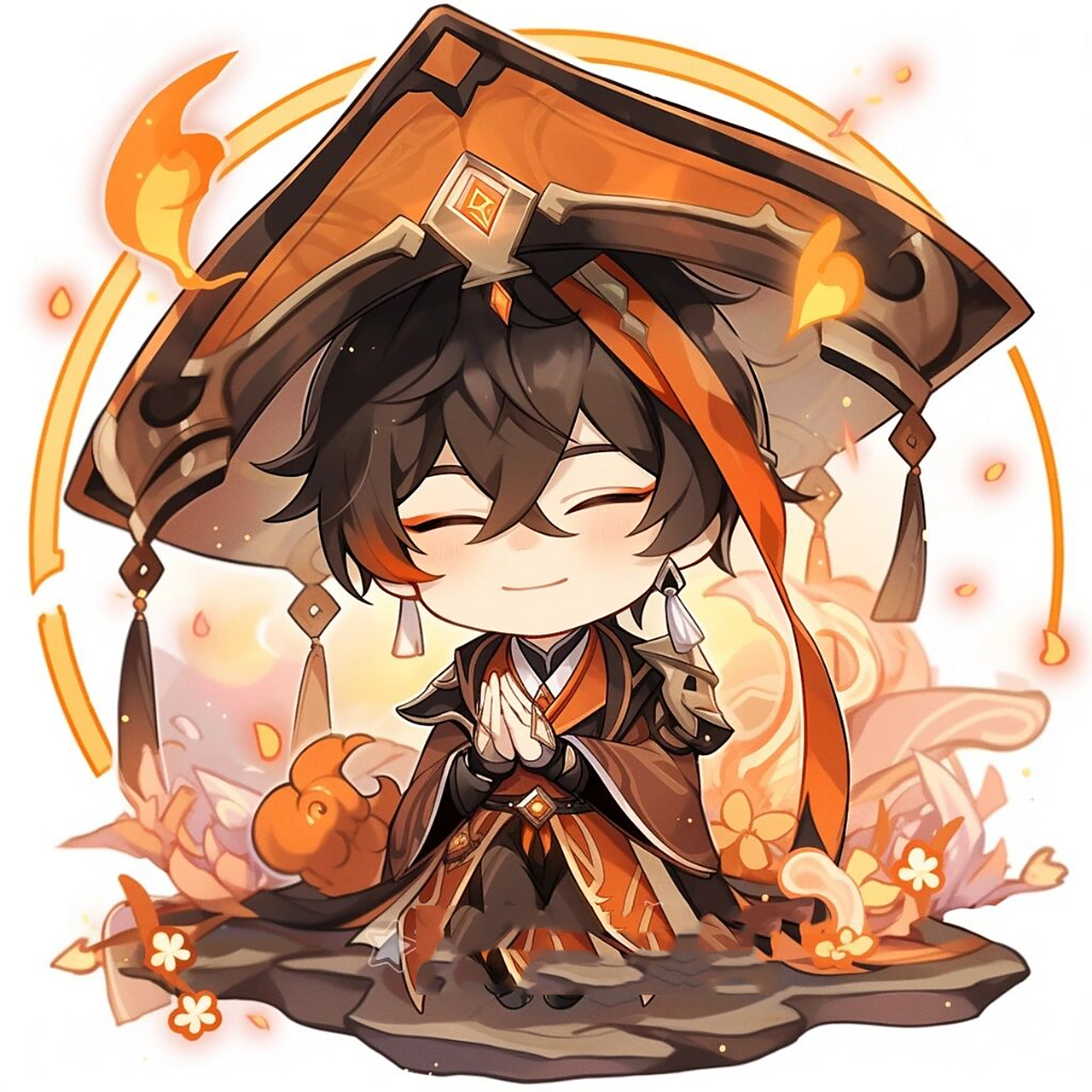 原神头像 | q版·钟离(00) 旅行者,要一起去吃饭吗?我请