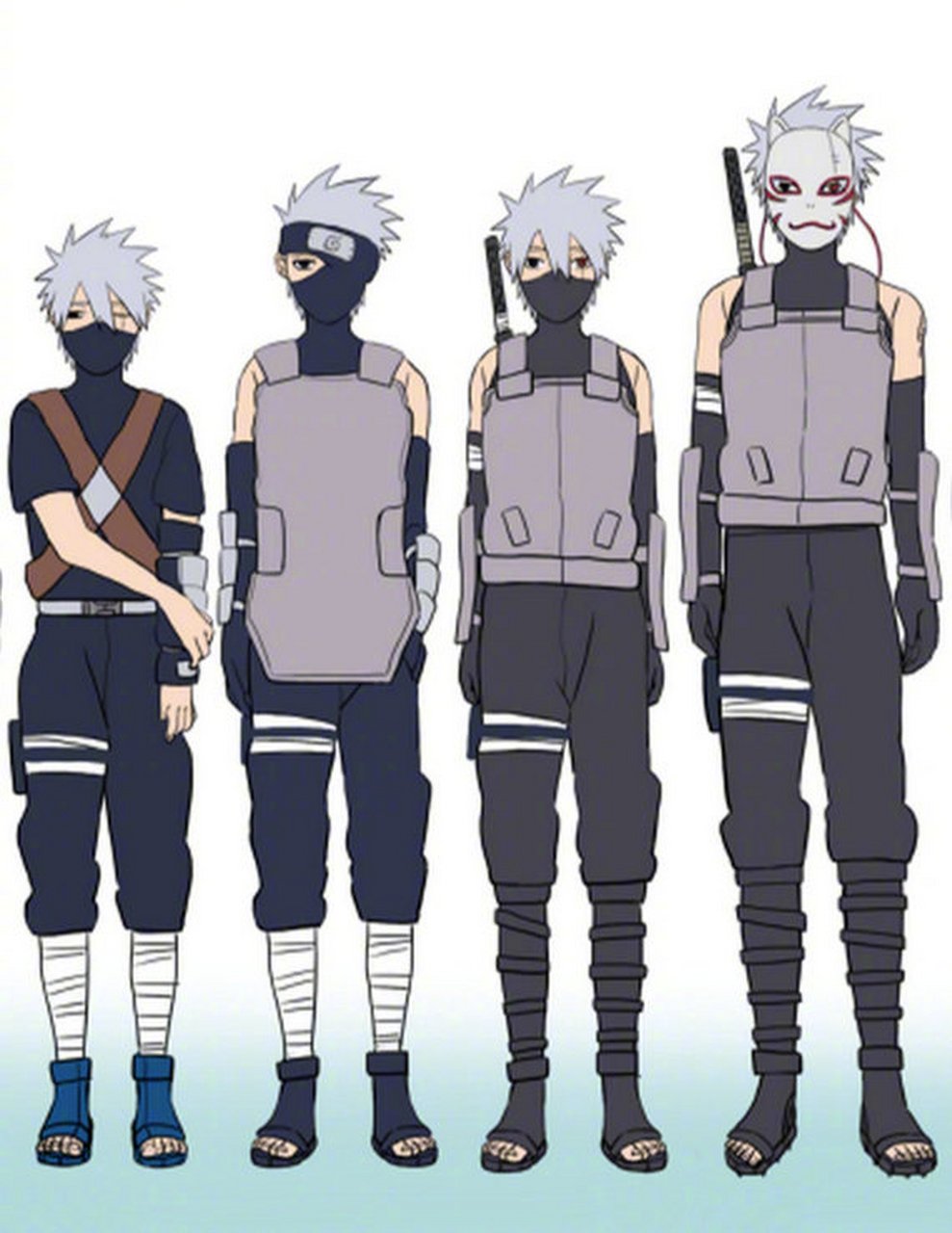 卡卡西的成长历程,一朝相聚,一朝守候.[心]