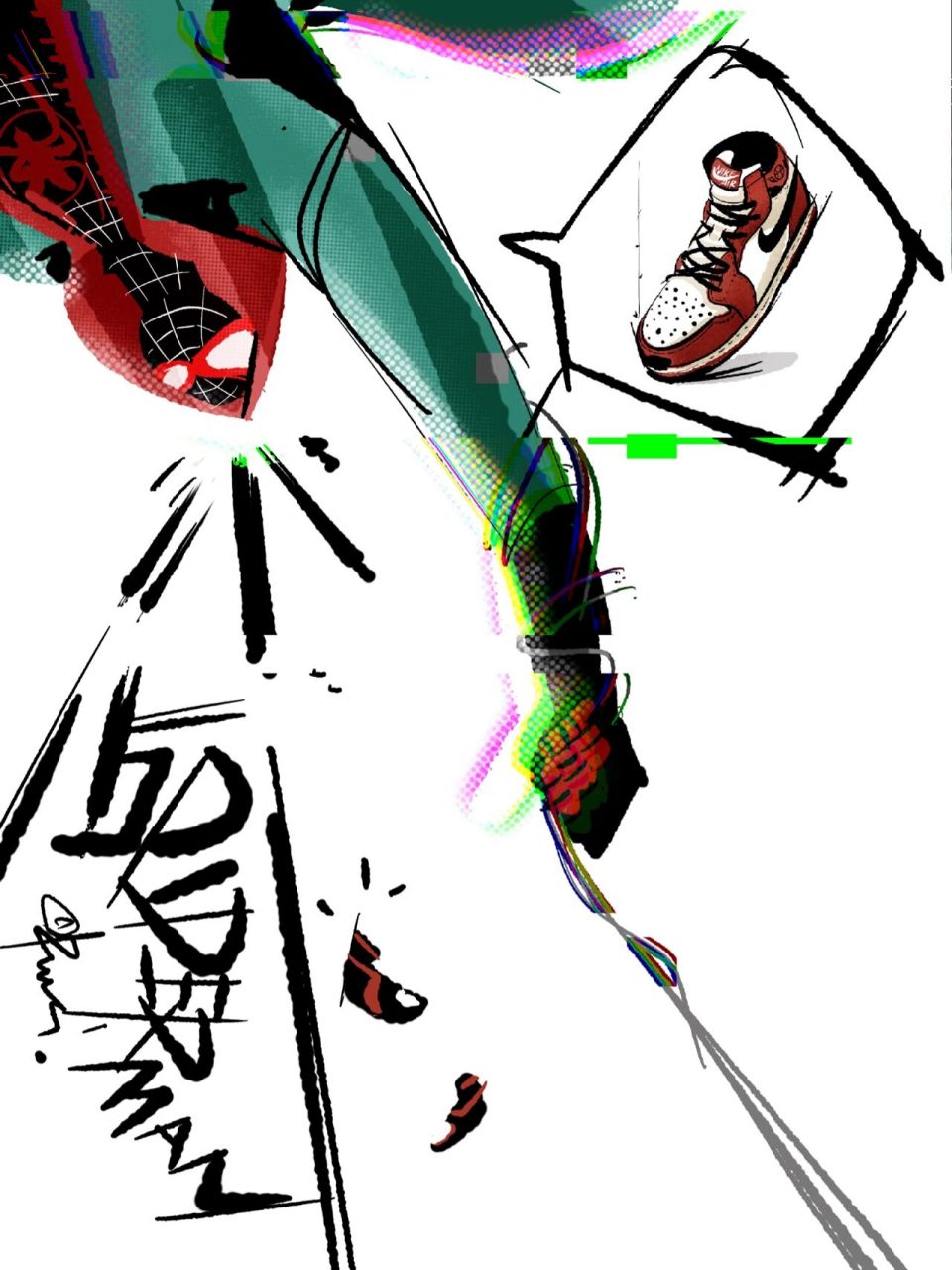 日常手绘/蜘蛛侠平行宇宙