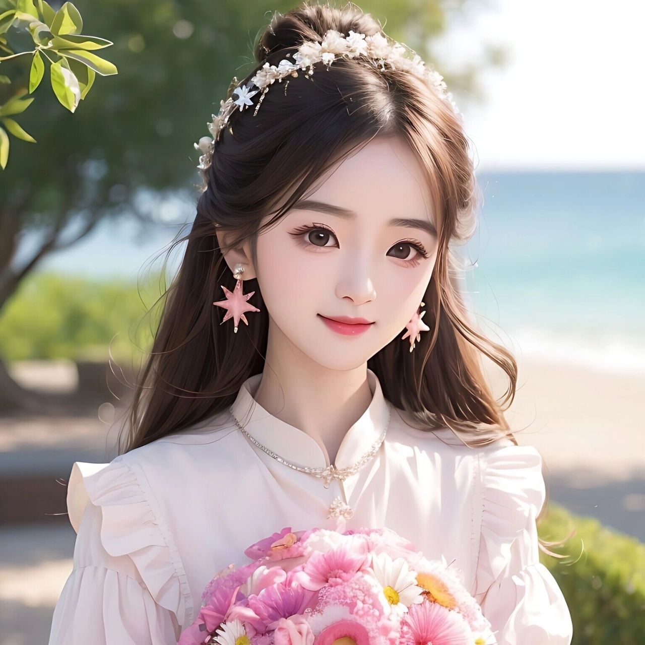 女生微信头像卡通可爱头像手绘头像 可爱女生夏季手绘头像,最近改风格