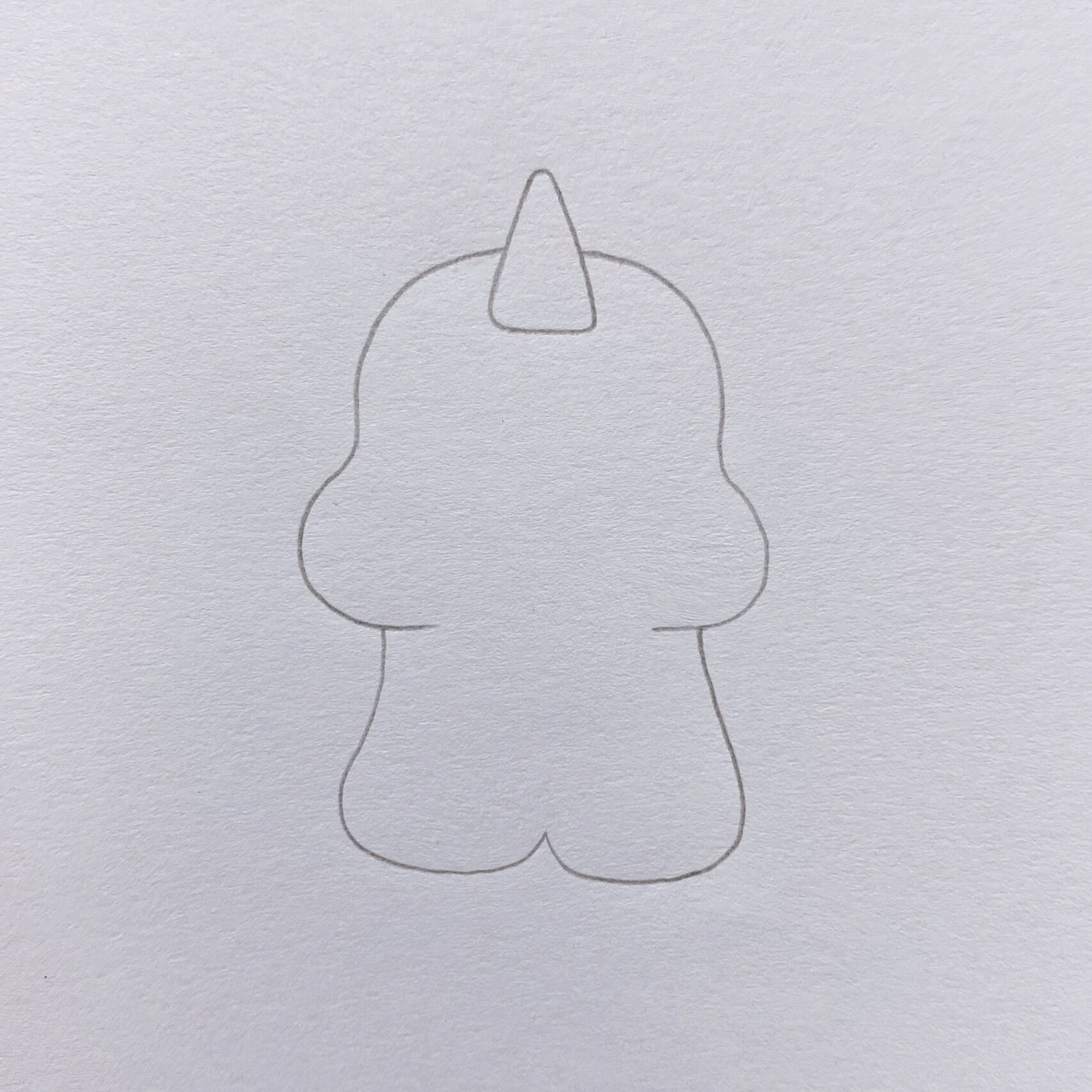 独角兽简笔画教程