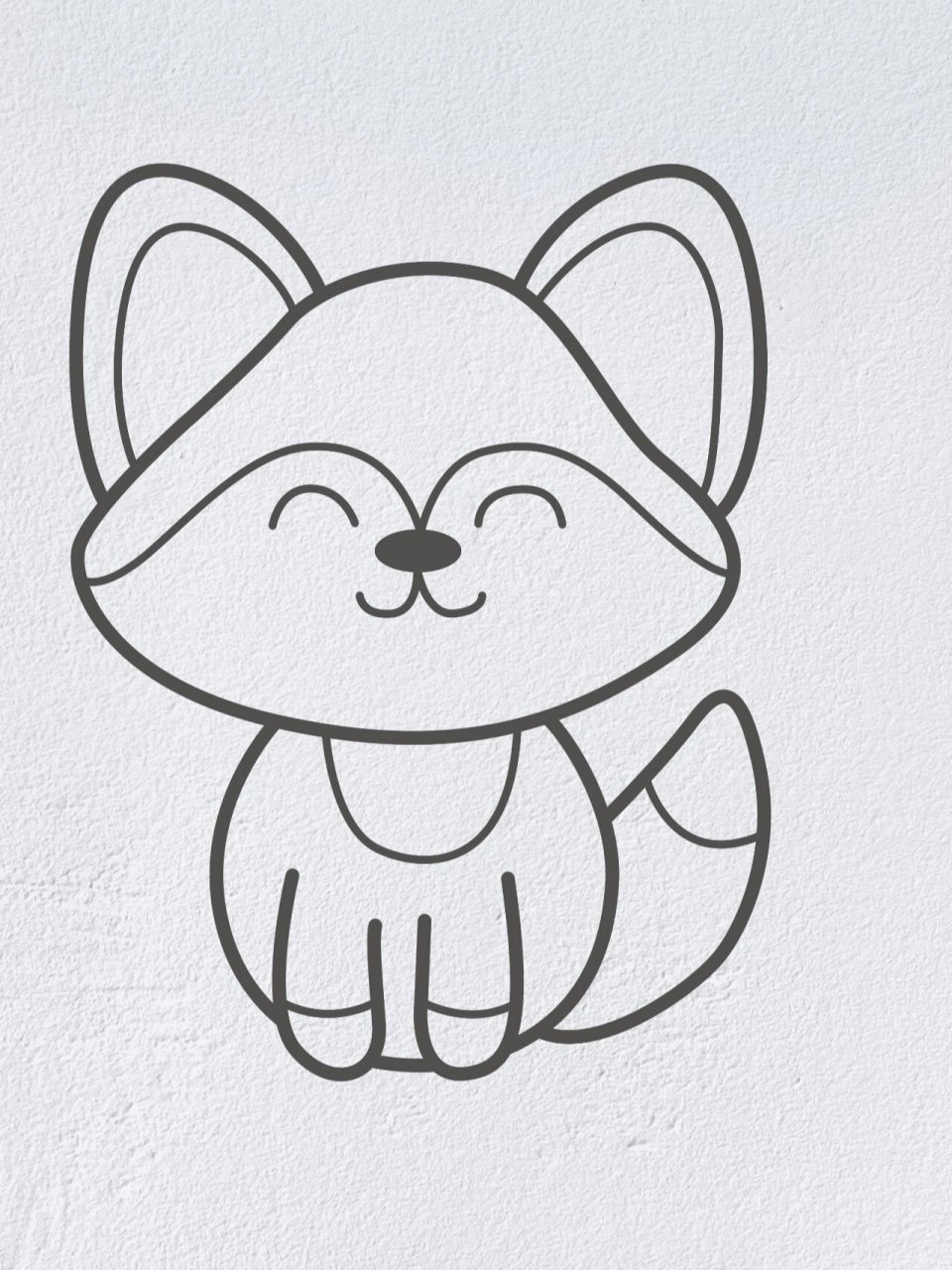 动物简笔画之可爱的小狐狸(内附过程图)