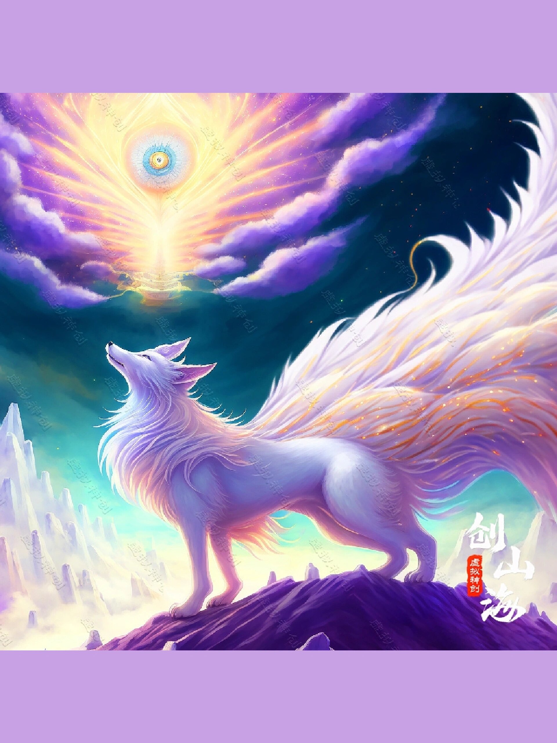 山海经百兽谱,白色神兽系列,13图