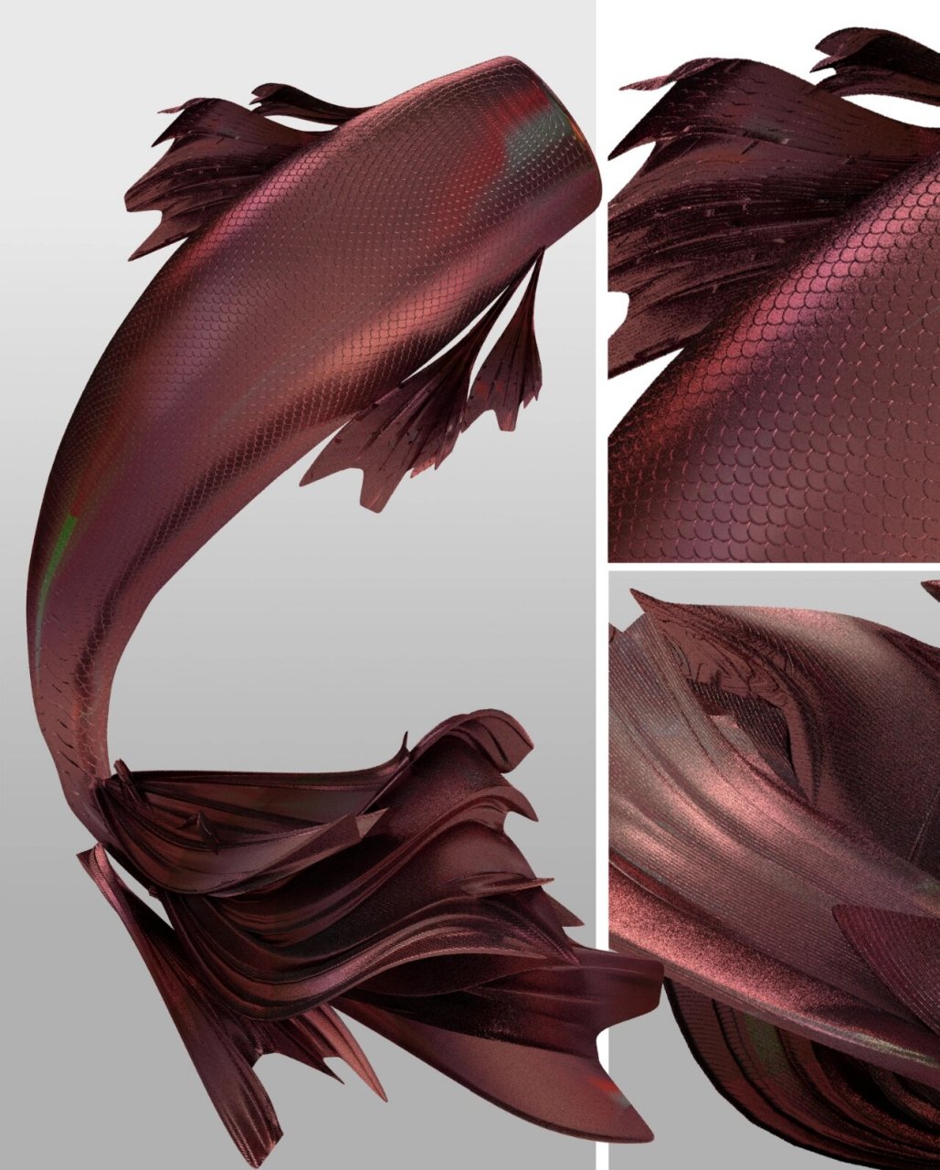 974k超清免扣素材 | 人鱼尾巴美人鱼23款 "看起来就很有质感的人鱼