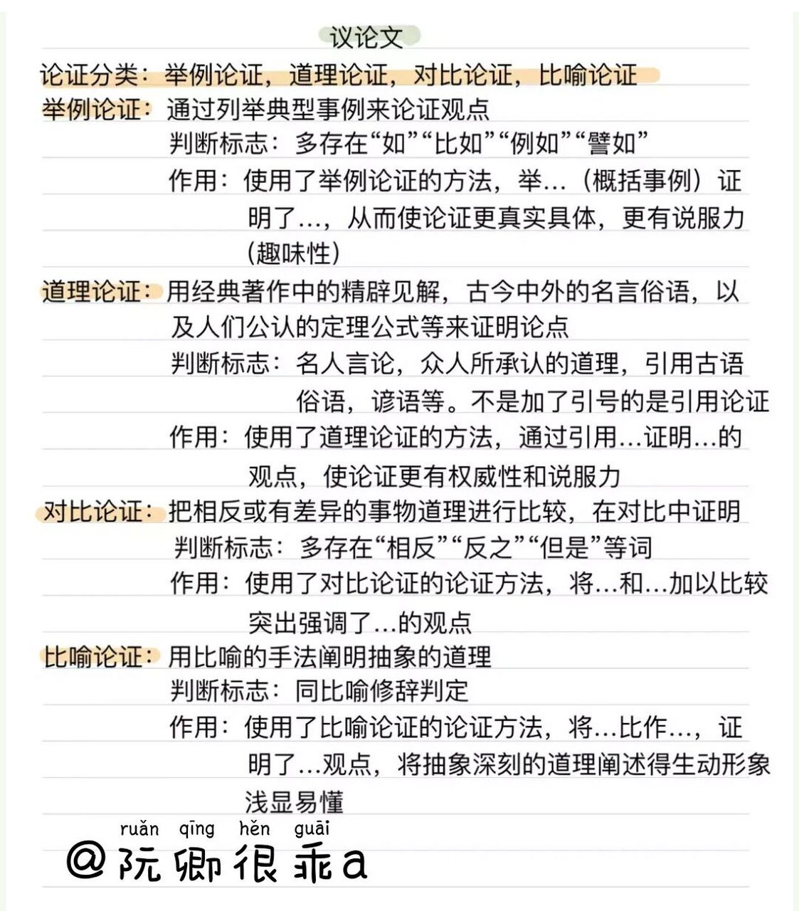 語文|議論文 議論文 論證分類: 舉例論證,道理論證,對比論證,比喻論證