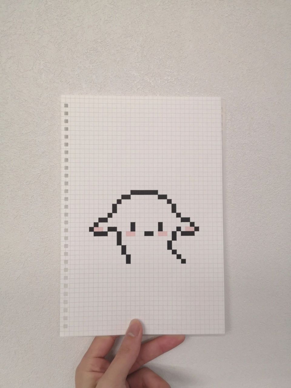 像素画:一只奶乎乎的小羊91 小羊像素图原创:9696