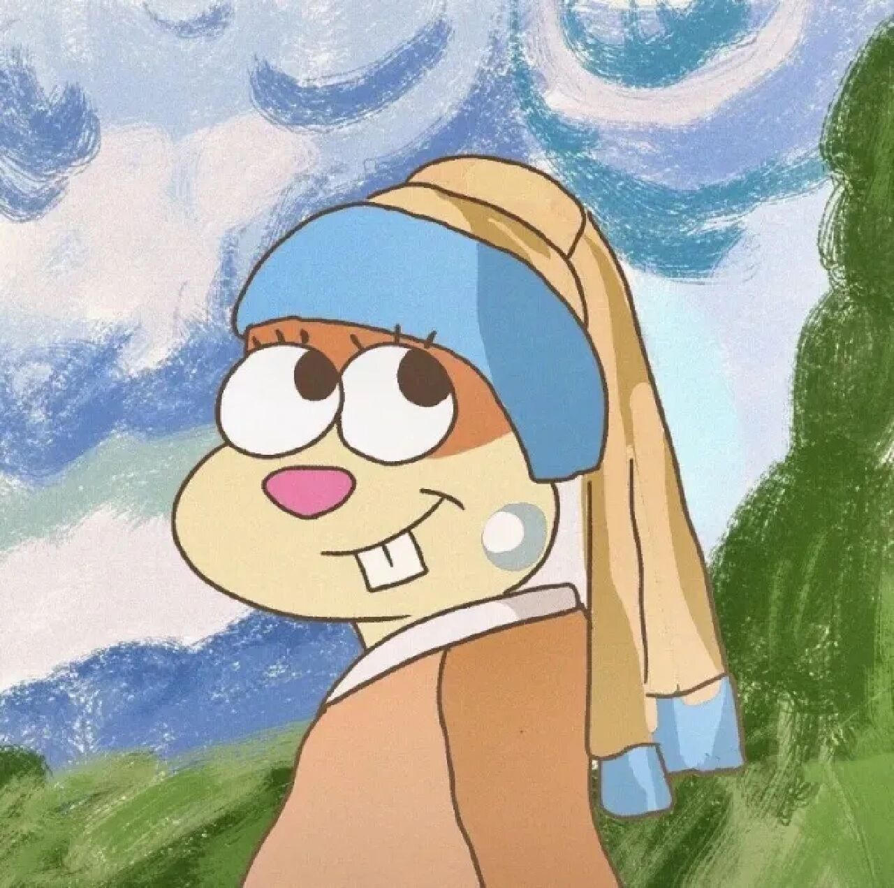 海绵宝宝的搞怪头像@小麦田野的动态