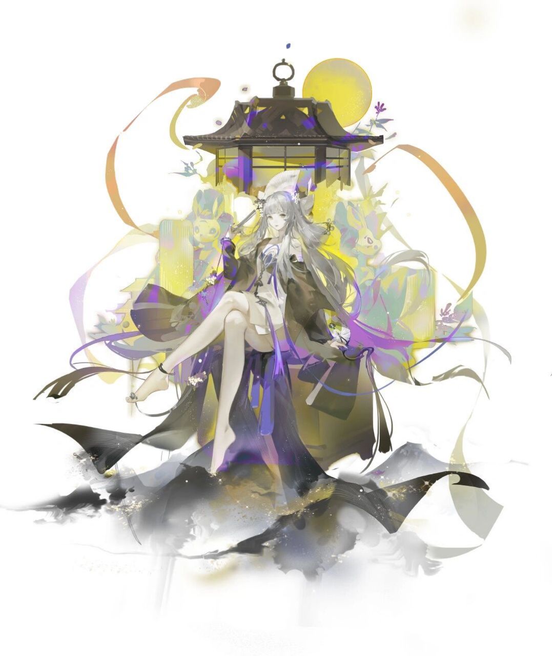 月夕 发发之前画的浮世青行灯sp原创皮肤