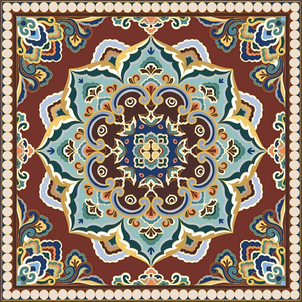 四方连续传统图案纹样 这个作业真要人命,愿天堂没有装饰基础.