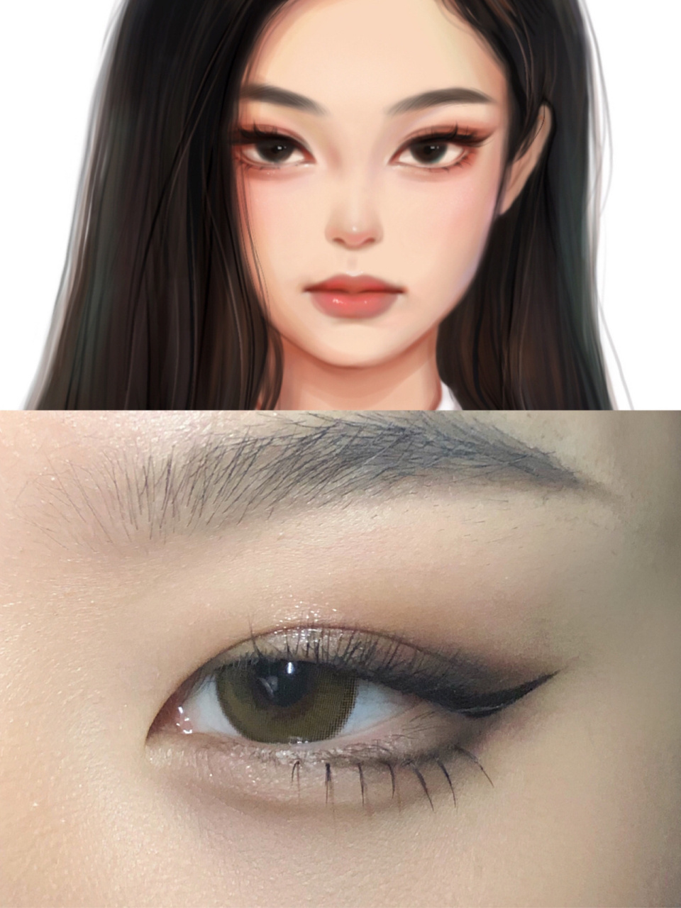 双肿眼泡jennie漫画眼教程|消肿猫系眼妆 99延迟搞一波jennie猫眼妆