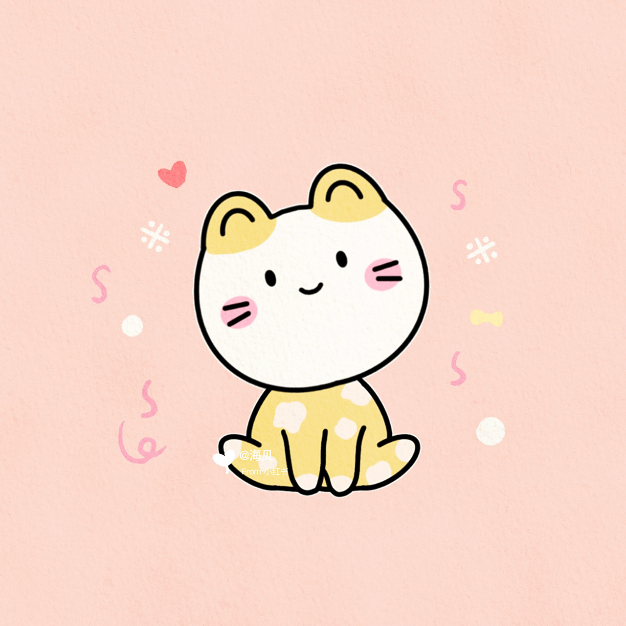 可爱小猫咪简笔画|手帐贴纸素材|内附步骤图 萌萌的小猫咪 .