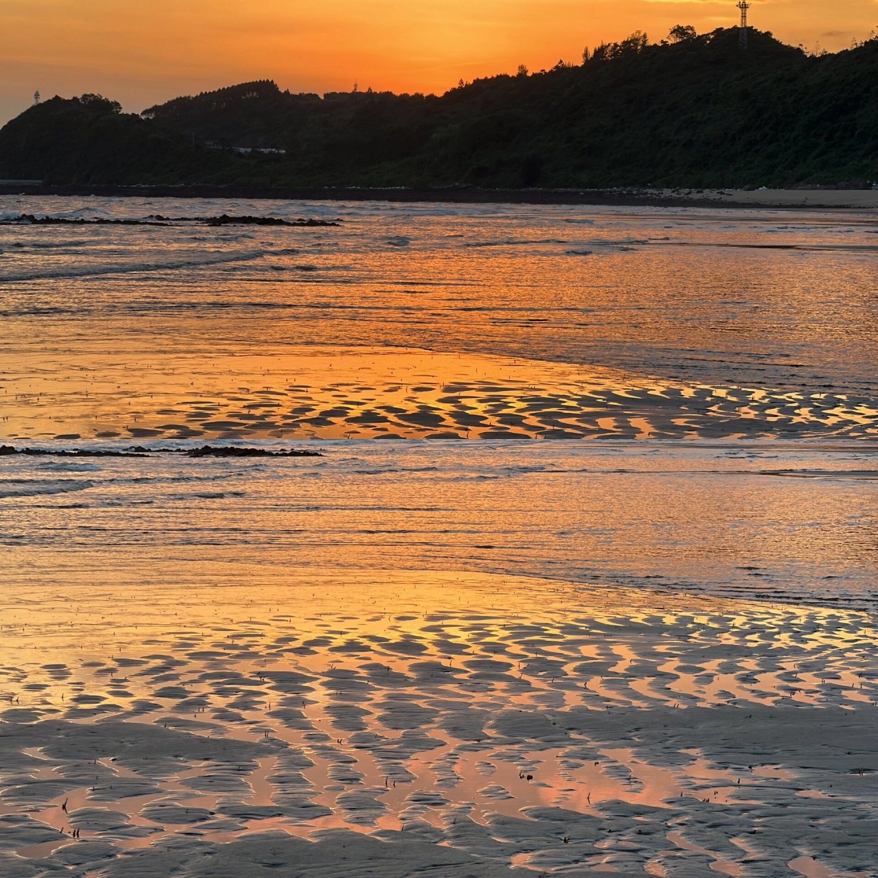 防城港最美海滩-白沙湾 17:40分到达白沙湾 日落最浓烈的时候 怎么拍