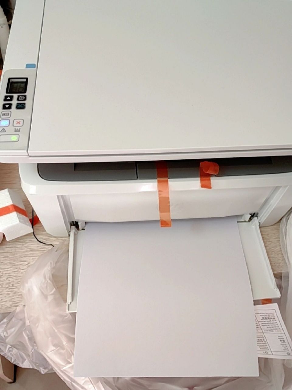 新到的惠普m30w打印机无线打印!