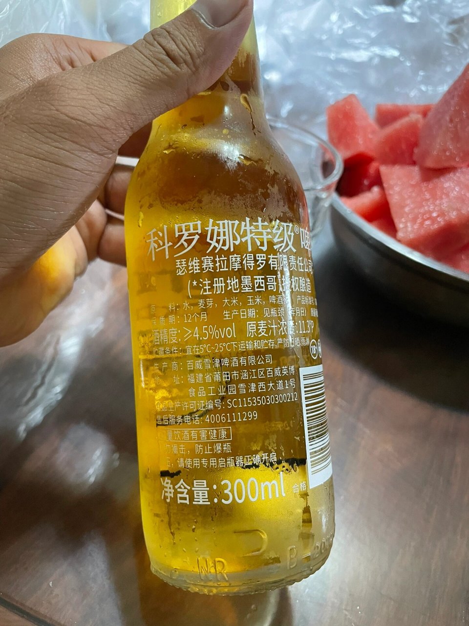 科罗纳啤酒配料表图片