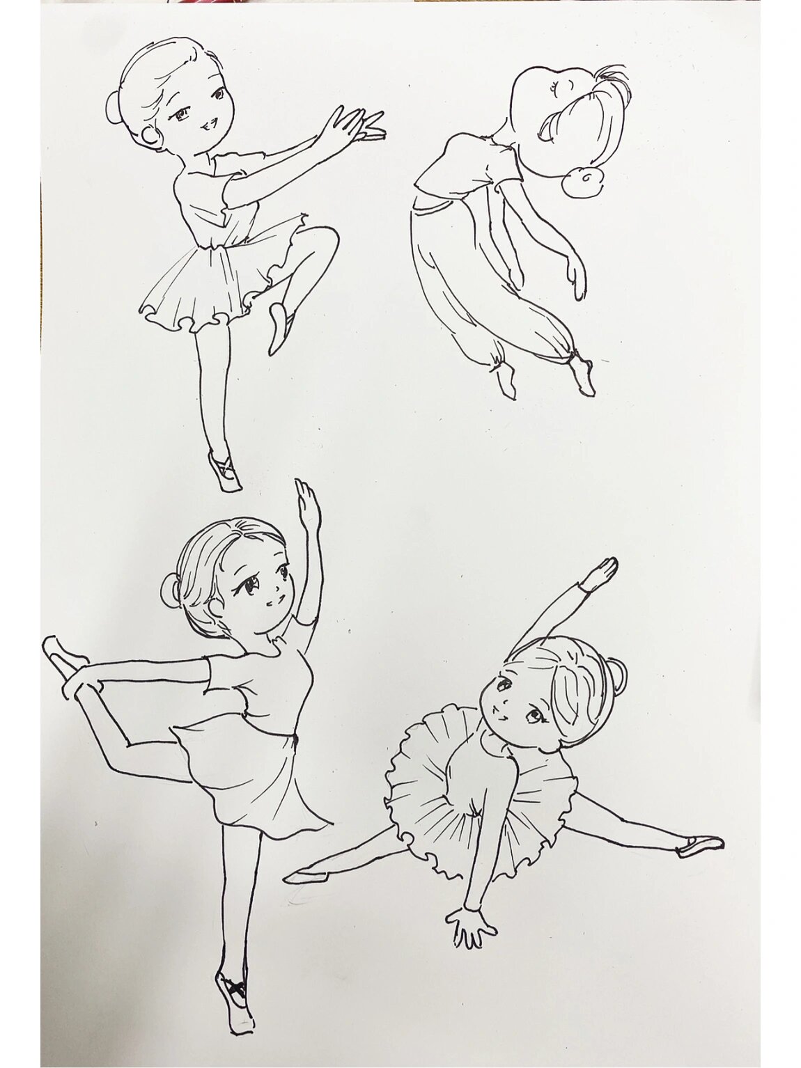 儿童画素材 | 跳舞的人