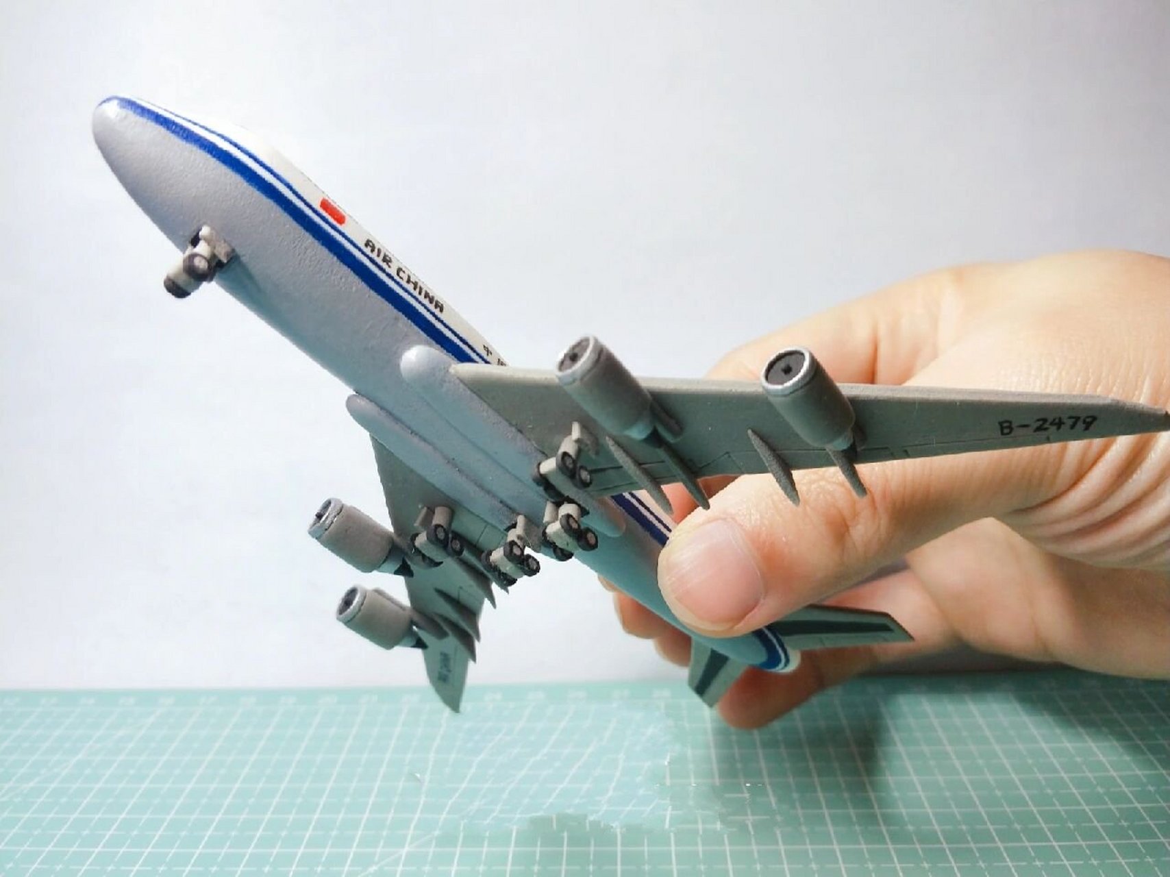 【超轻粘土】波音飞机手工教程 之前制作的波音飞机粘土模型,在