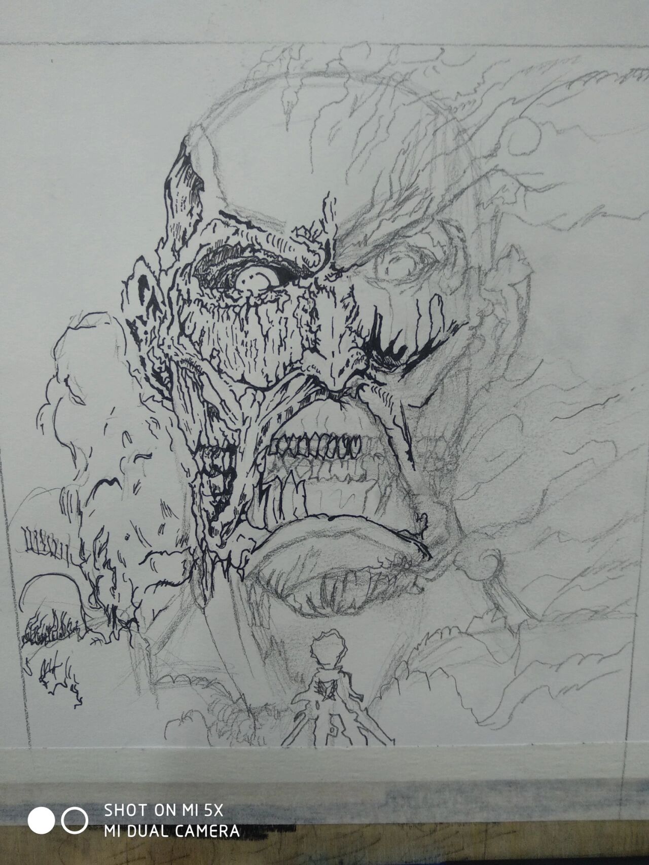 进击的巨人 超大型巨人 精画一下