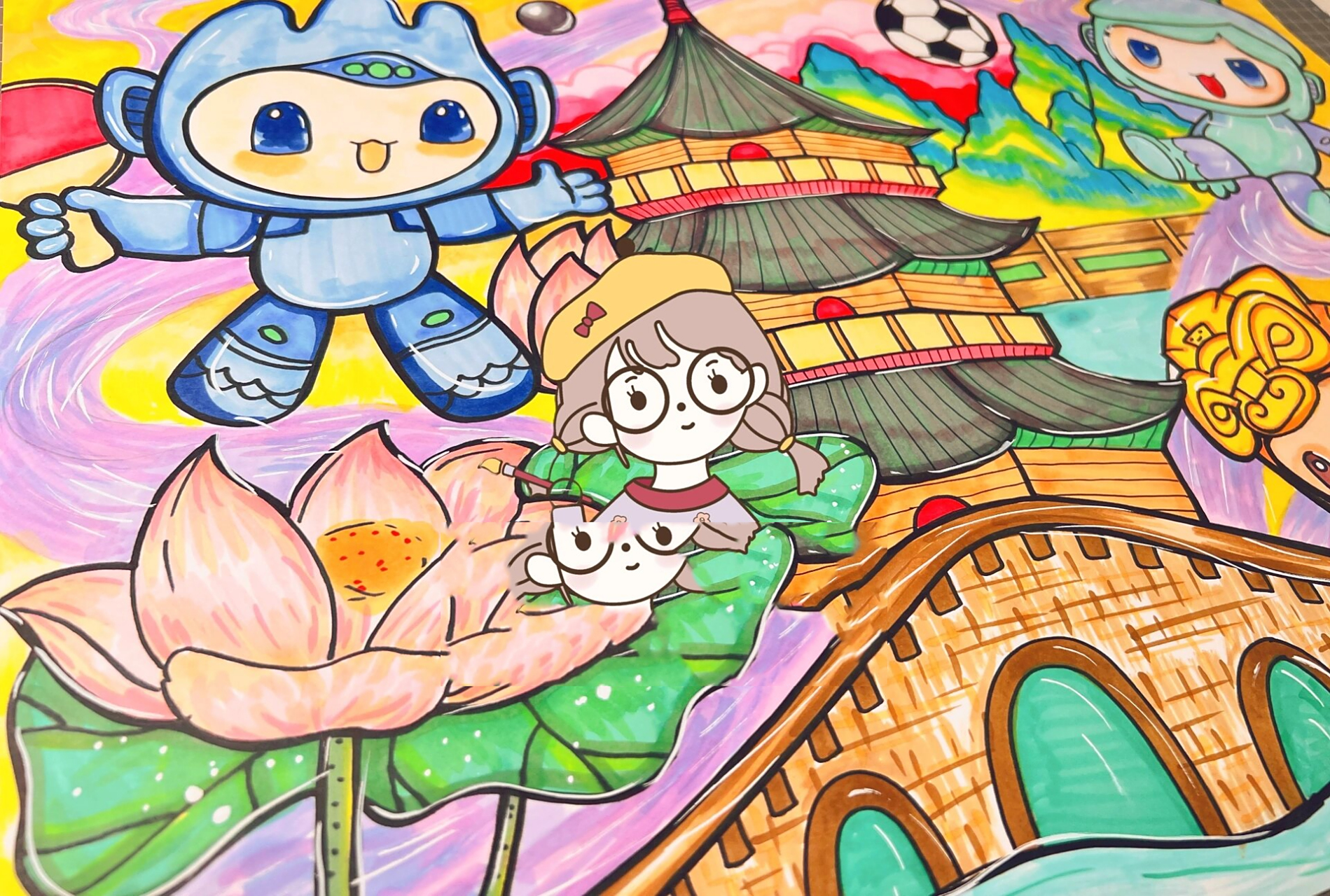 【杭州亚运会绘画作品】