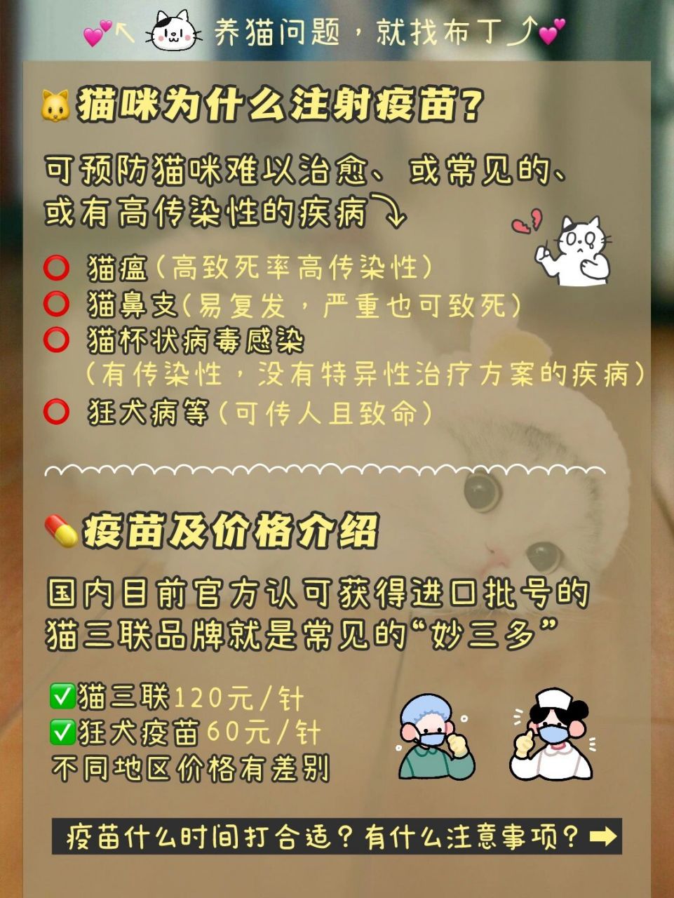 猫打狂犬疫苗要几次图片