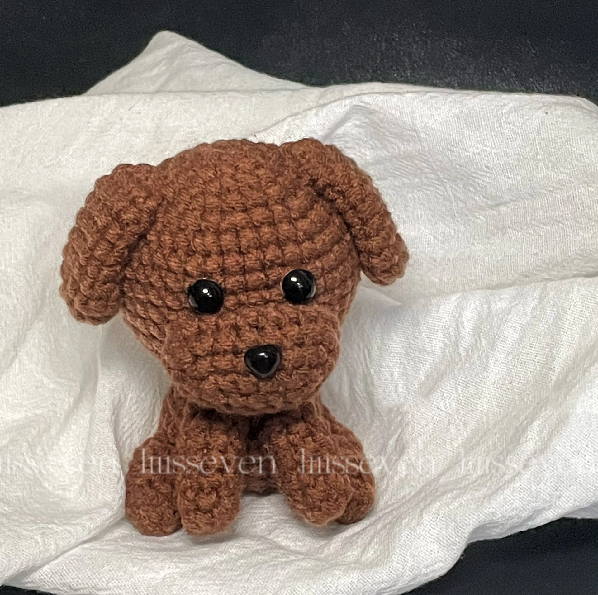 附图解 泰迪狗98超可爱的挂件 图解不知原创谁了看水印吧04 钩针